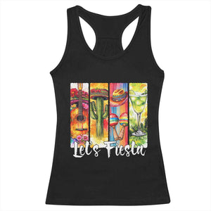 Lets Fiesta Racerback Tank Top Funny Cinco De Mayo Party Celebration TS12 Black Print Your Wear
