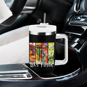 Lets Fiesta Tumbler With Handle Funny Cinco De Mayo Party Celebration TS12 Print Your Wear