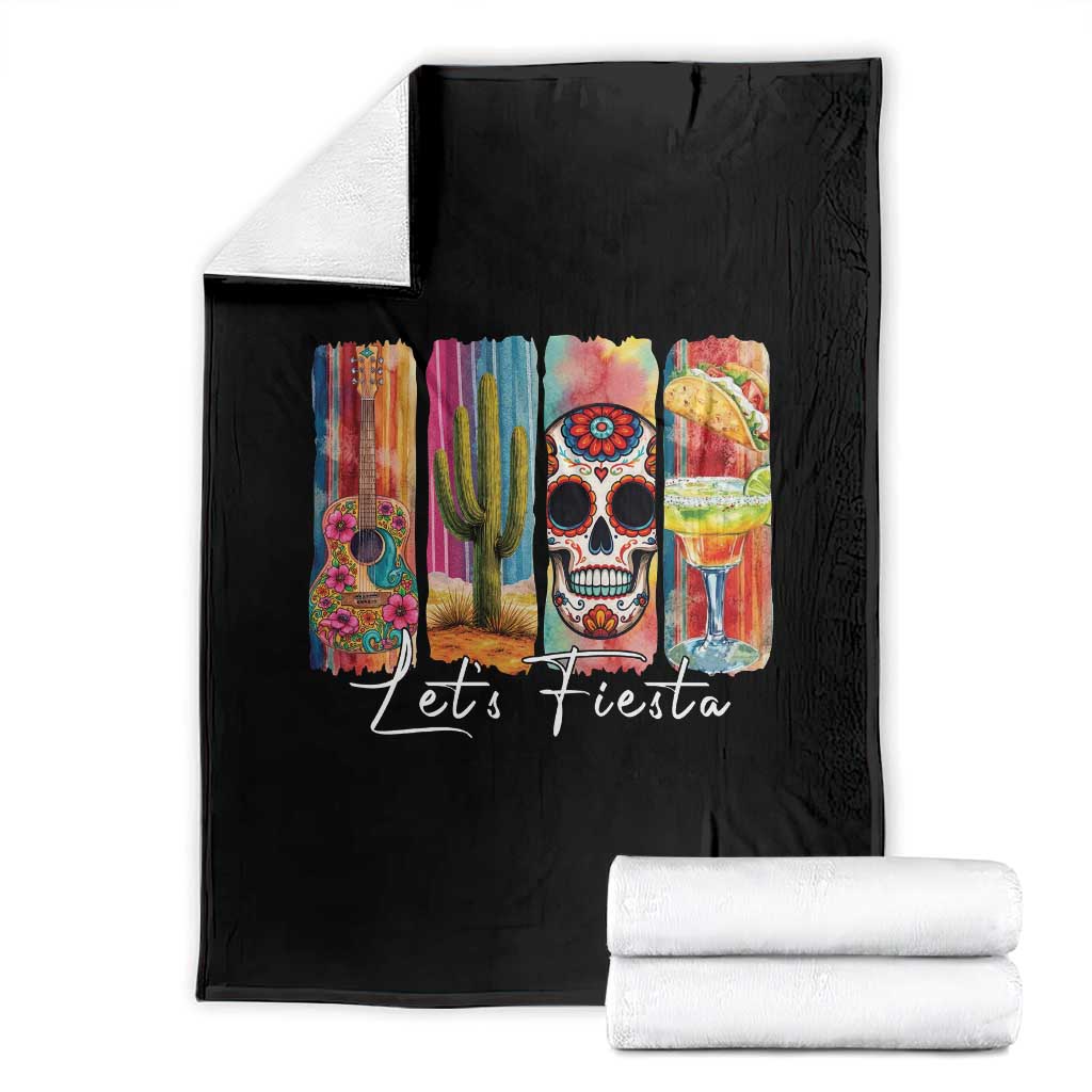 Cinco De Mayo Lets Fiest Throw Blanket Funny Mexican Party Gift TS12 Black Print Your Wear