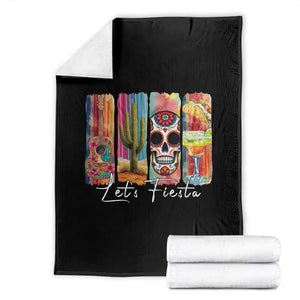 Cinco De Mayo Lets Fiest Throw Blanket Funny Mexican Party Gift TS12 Black Print Your Wear