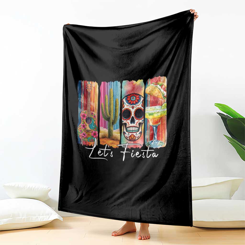 Cinco De Mayo Lets Fiest Throw Blanket Funny Mexican Party Gift TS12 Print Your Wear
