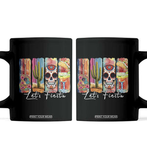 Cinco De Mayo Lets Fiest Coffee Mug Funny Mexican Party Gift TS12 Black Print Your Wear