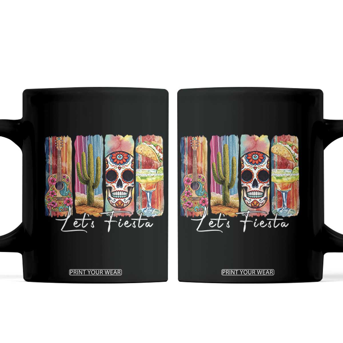 Cinco De Mayo Lets Fiest Coffee Mug Funny Mexican Party Gift TS12 Black Print Your Wear