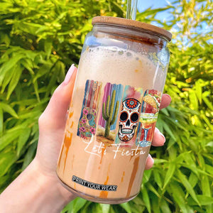 Cinco De Mayo Lets Fiest Glass Can Funny Mexican Party Gift TS12 Black Print Your Wear