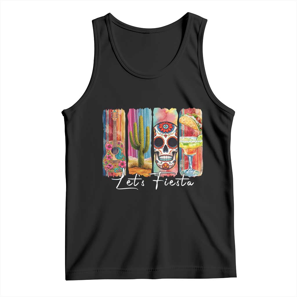 Cinco De Mayo Lets Fiest Tank Top Funny Mexican Party Gift TS12 Black Print Your Wear