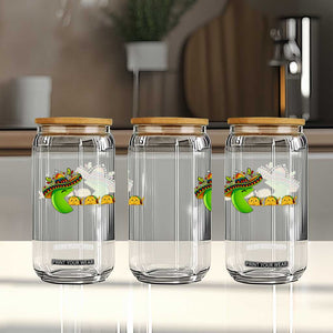 Cinco De Mayo Retro Game Glass Can Funny Sombrero Character Chasing Taco Cat TS12 Print Your Wear