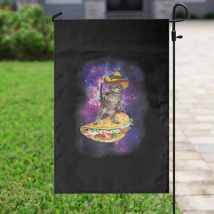 Funny Cinco De Mayo Cat Garden Flag Astronaut Kitten Flying A Taco TS12 Print Your Wear