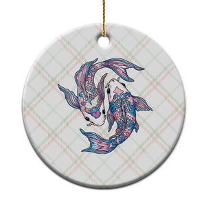 Transgender Ally Koi Fish Ceramic Ornament Funny Japanese Art Graphic TS12 1pc Christmas Plaid Print Your Wear