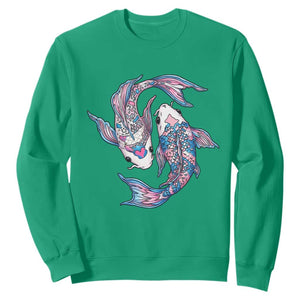 Transgender Ally Koi Fish Sweatshirt Funny Japanese Art Graphic TS12 Irish Green Print Your Wear