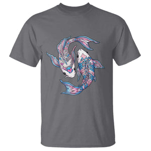 Transgender Ally Koi Fish T Shirt Funny Japanese Art Graphic TS12 Charcoal Print Your Wear