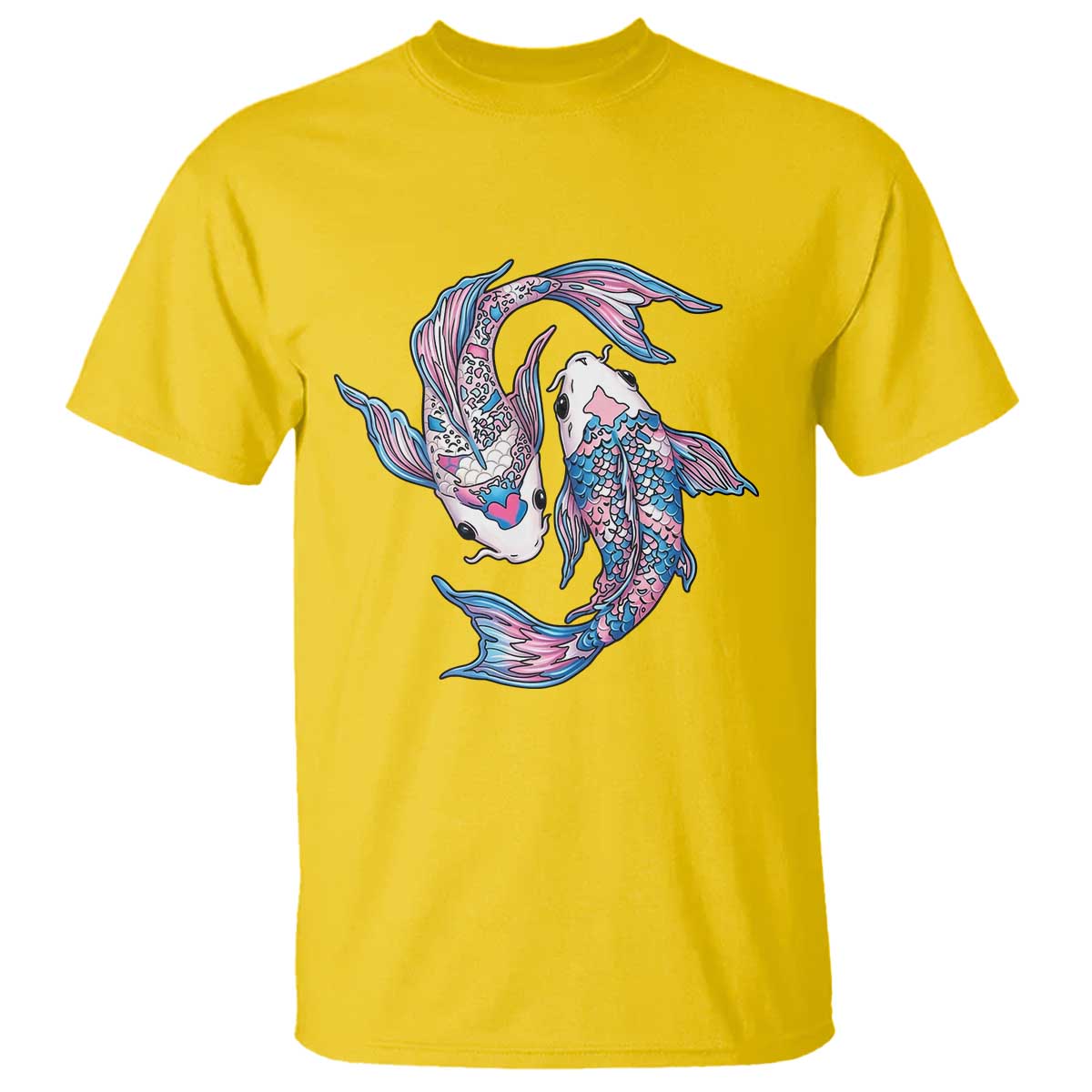 Transgender Ally Koi Fish T Shirt Funny Japanese Art Graphic TS12 Daisy Print Your Wear