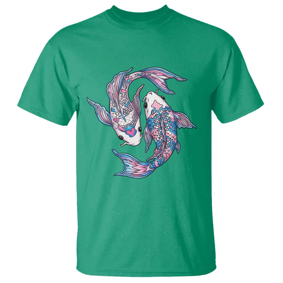 Transgender Ally Koi Fish T Shirt Funny Japanese Art Graphic TS12 Irish Green Print Your Wear