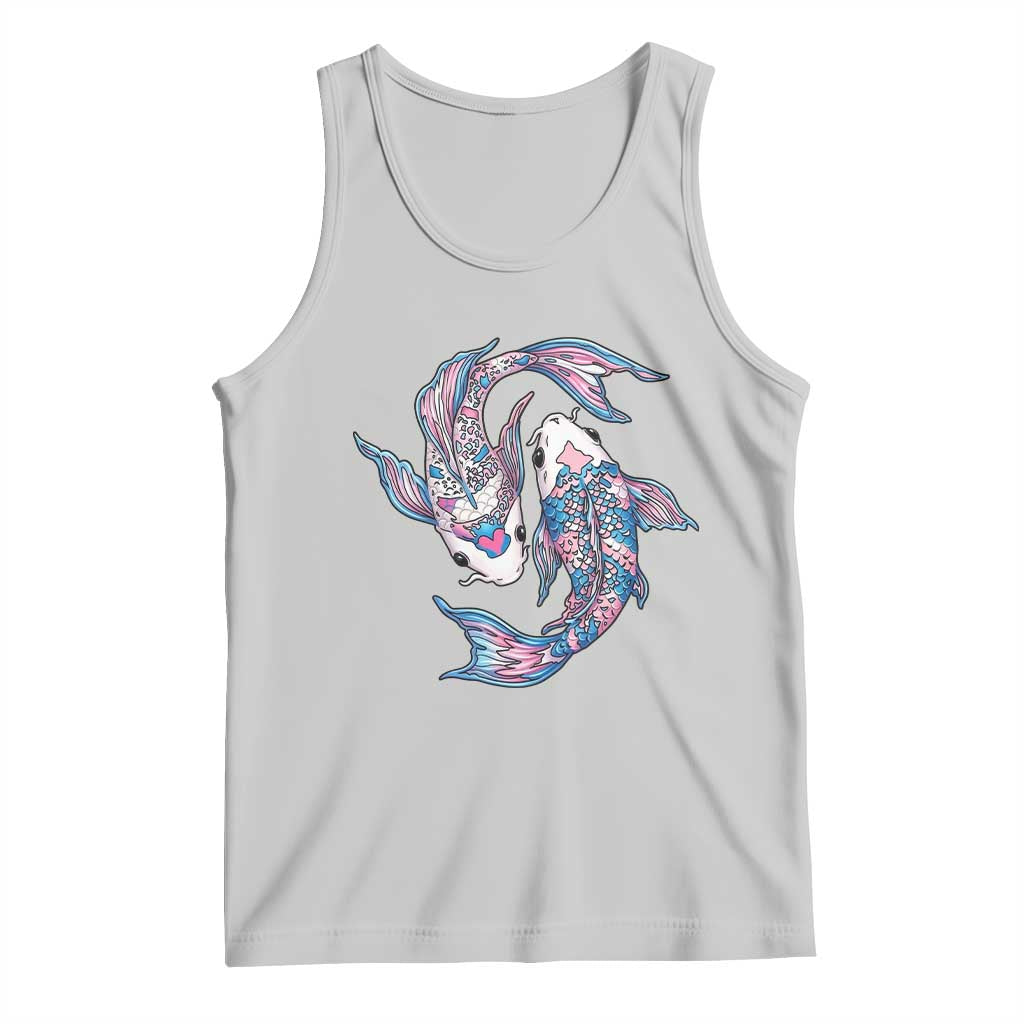 Transgender Ally Koi Fish Tank Top Funny Japanese Art Graphic TS12 Ash Print Your Wear