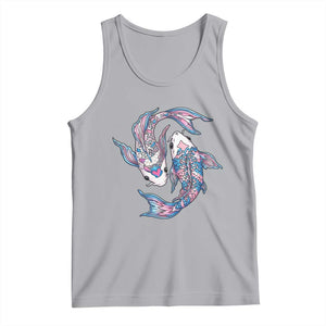 Transgender Ally Koi Fish Tank Top Funny Japanese Art Graphic TS12 Athletic Heather Print Your Wear