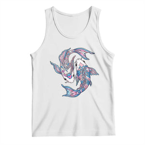 Transgender Ally Koi Fish Tank Top Funny Japanese Art Graphic TS12 White Print Your Wear