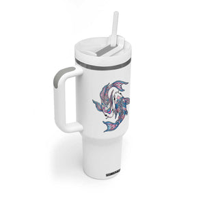 Transgender Ally Koi Fish Tumbler With Handle Funny Japanese Art Graphic TS12 Print Your Wear