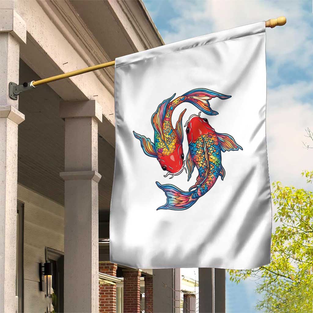 Rainbow Koi Fish LGBTQ Pride Garden Flag Colorful Japanese Carp TS12 Print Your Wear