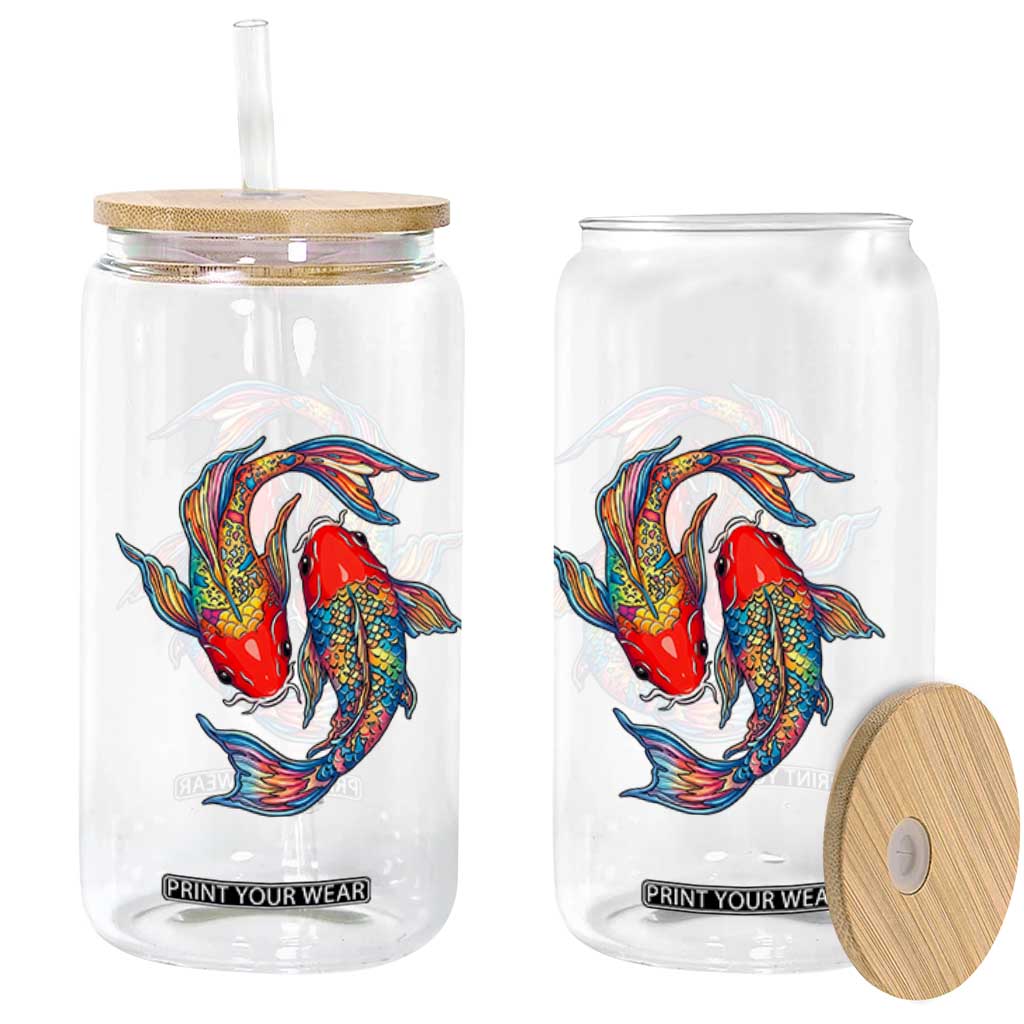 Rainbow Koi Fish LGBTQ Pride Glass Can Colorful Japanese Carp TS12 Print Your Wear