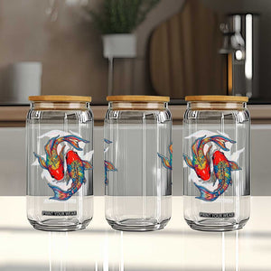 Rainbow Koi Fish LGBTQ Pride Glass Can Colorful Japanese Carp TS12 Print Your Wear