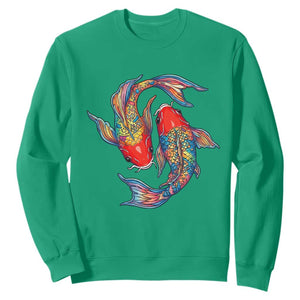 Rainbow Koi Fish LGBTQ Pride Sweatshirt Colorful Japanese Carp TS12 Irish Green Print Your Wear