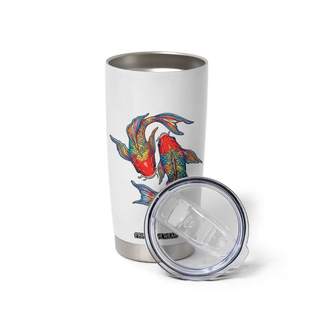 Rainbow Koi Fish LGBTQ Pride Tumbler Cup Colorful Japanese Carp TS12 Print Your Wear