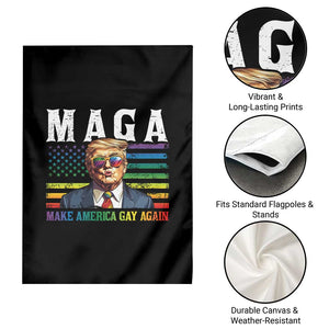 Make America Gay Again Garden Flag LGBTQ Political Satire TS12 Print Your Wear
