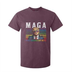 Make America Gay Again T Shirt For Kid LGBTQ Political Satire TS12 Maroon Print Your Wear