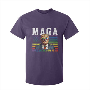 Make America Gay Again T Shirt For Kid LGBTQ Political Satire TS12 Purple Print Your Wear