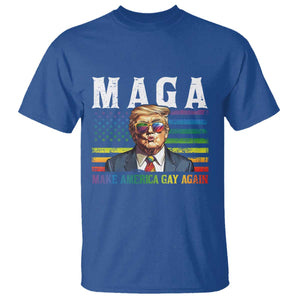 Make America Gay Again T Shirt LGBTQ Political Satire TS12 Royal Blue Print Your Wear