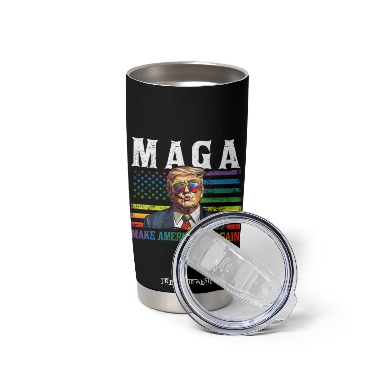 Make America Gay Again Tumbler Cup LGBTQ Political Satire TS12 Print Your Wear