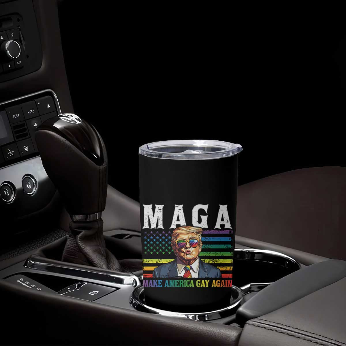 Make America Gay Again Tumbler Cup LGBTQ Political Satire TS12 Print Your Wear