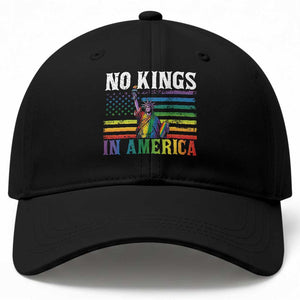 No Kings In America LGBT Pride Baseball Cap Anti Authoritarian Political TS12 Print Your Wear