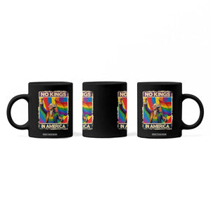 Funny Patriotic LGBT Graphic Coffee Mug No Kings In America TS12 Print Your Wear