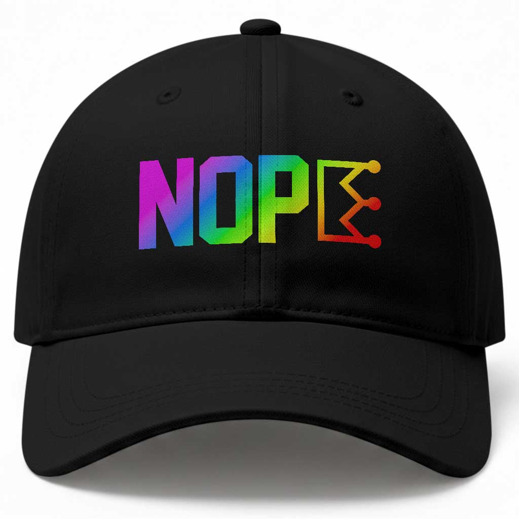 Nope No Kings Graphic Baseball Cap Humorous Political Gift TS12 Print Your Wear