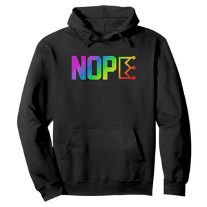 Nope No Kings Graphic Hoodie Humorous Political Gift TS12 Black Print Your Wear