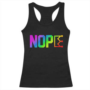 Nope No Kings Graphic Racerback Tank Top Humorous Political Gift TS12 Black Print Your Wear