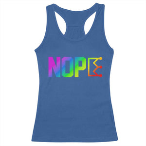 Nope No Kings Graphic Racerback Tank Top Humorous Political Gift TS12 Royal Blue Print Your Wear