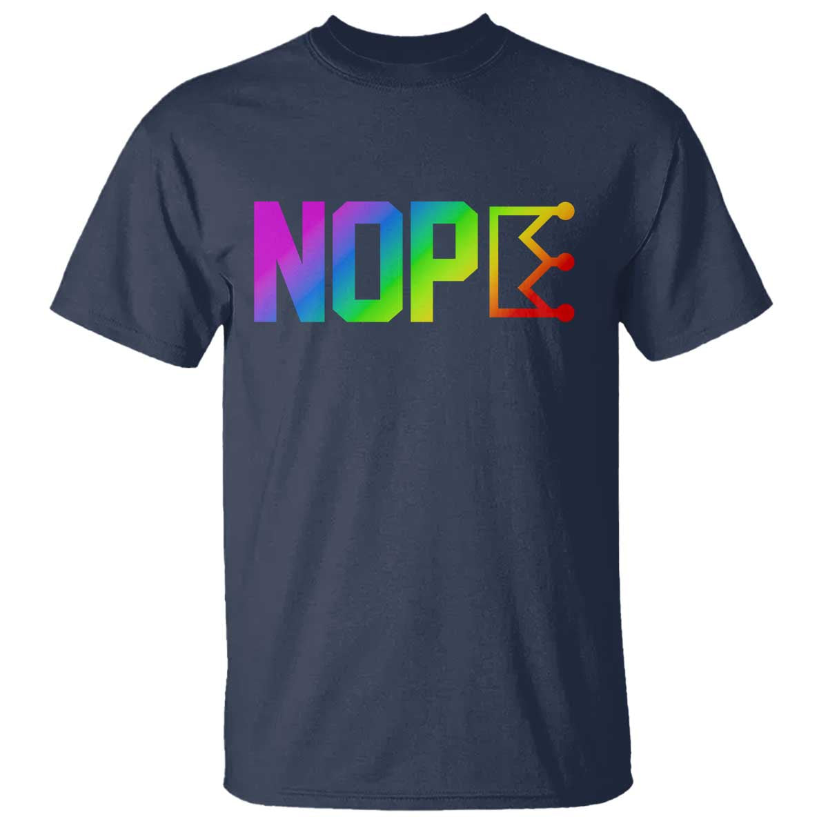 Nope No Kings Graphic T Shirt Humorous Political Gift TS12 Navy Print Your Wear