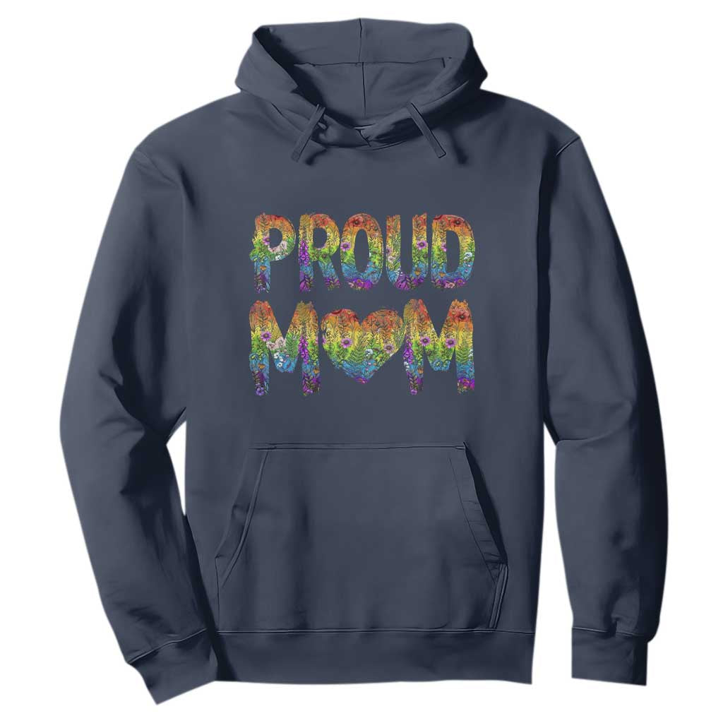 Proud Mom LGBTQ Human Rights Support Hoodie TS12 Navy Print Your Wear