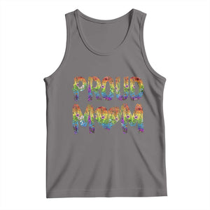 Proud Mom LGBTQ Human Rights Support Tank Top TS12 Deep Heather Print Your Wear