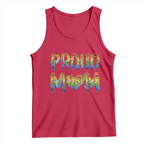 Proud Mom LGBTQ Human Rights Support Tank Top TS12 Red Print Your Wear