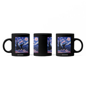 Bigfoot Starry Night Trans Rights Coffee Mug Sasquatch LGBTQ Pride TS12 Print Your Wear