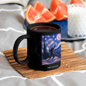 Bigfoot Starry Night Trans Rights Coffee Mug Sasquatch LGBTQ Pride TS12 Print Your Wear