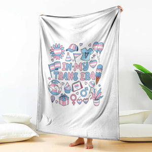Transgender Pride In My Trans Era Throw Blanket Proud Ally Support Graphic TS12 Print Your Wear