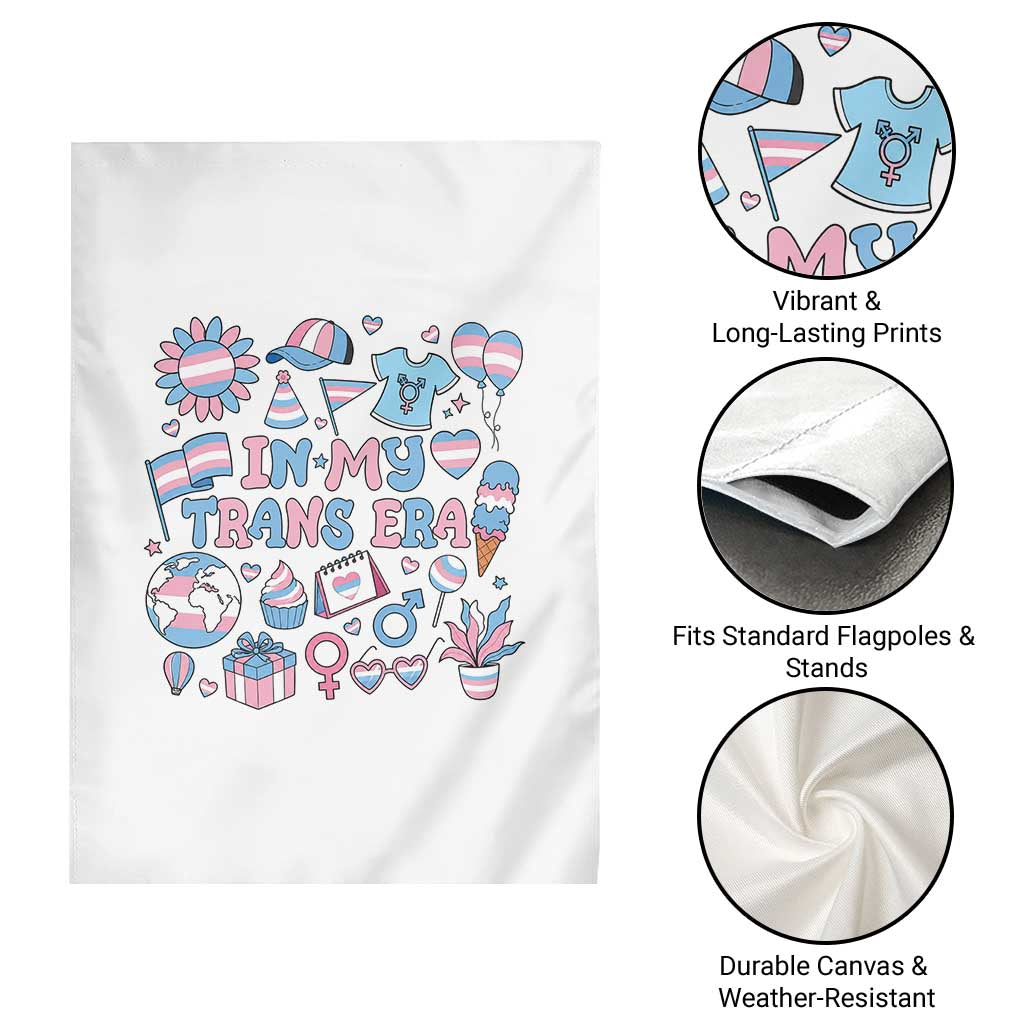 Transgender Pride In My Trans Era Garden Flag Proud Ally Support Graphic TS12 Print Your Wear