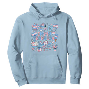 Transgender Pride In My Trans Era Hoodie Proud Ally Support Graphic TS12 Light Blue Print Your Wear