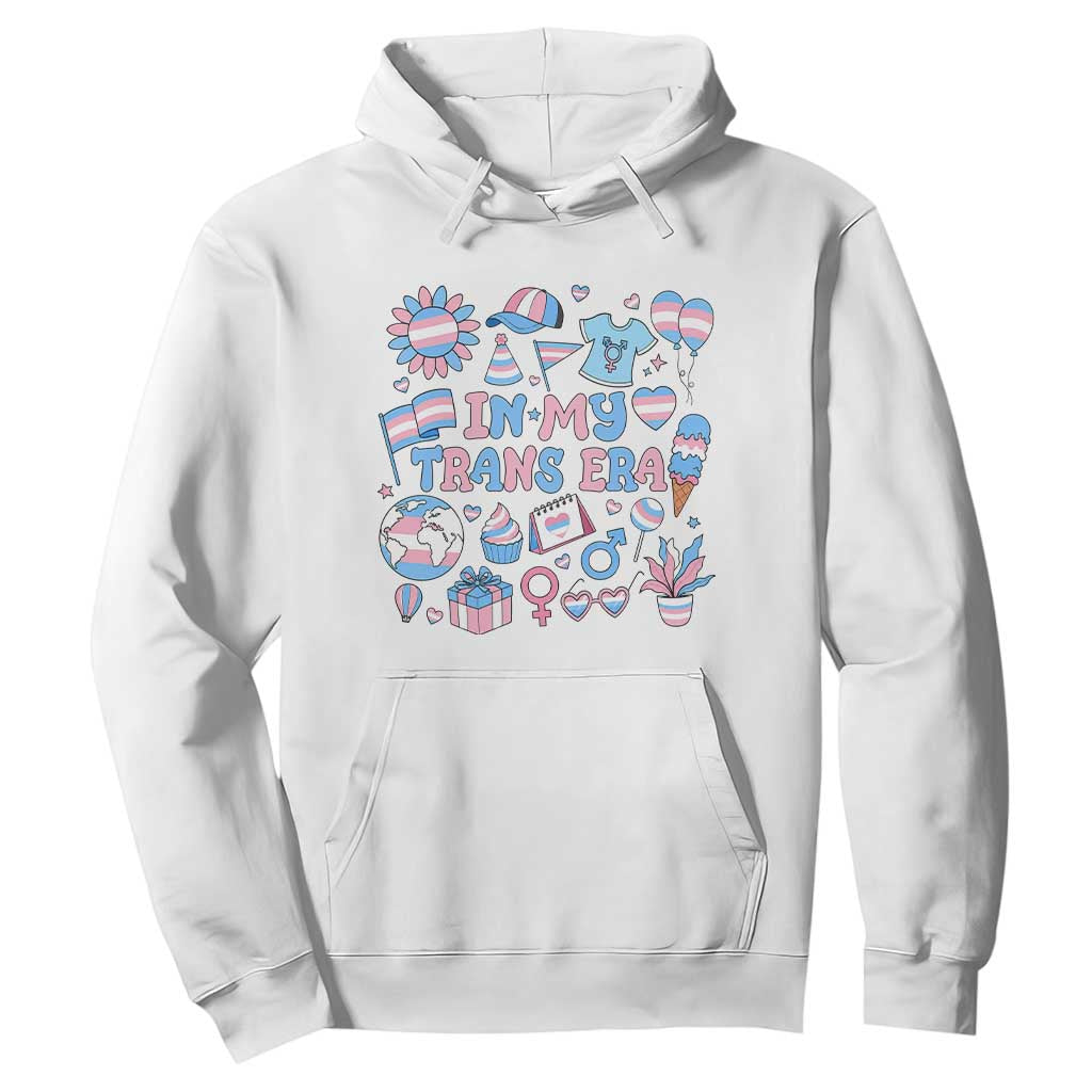 Transgender Pride In My Trans Era Hoodie Proud Ally Support Graphic TS12 White Print Your Wear