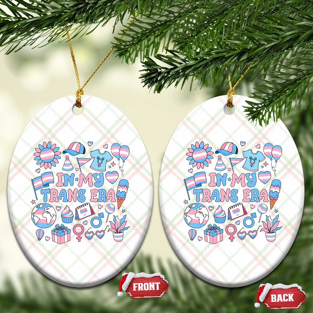 Transgender Pride In My Trans Era Ceramic Ornament Proud Ally Support Graphic TS12 Print Your Wear