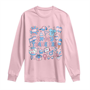 Transgender Pride In My Trans Era Long Sleeve Shirt Proud Ally Support Graphic TS12 Light Pink Print Your Wear