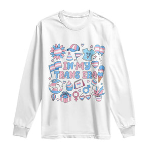 Transgender Pride In My Trans Era Long Sleeve Shirt Proud Ally Support Graphic TS12 White Print Your Wear